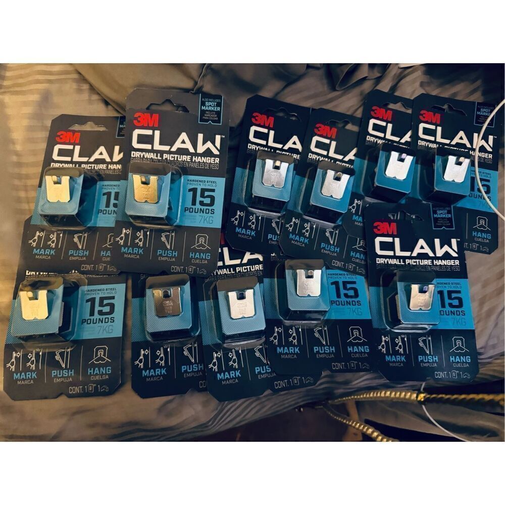 Claw drywall picture hanger 15lb hangers/tool lot of 11x decore home diy